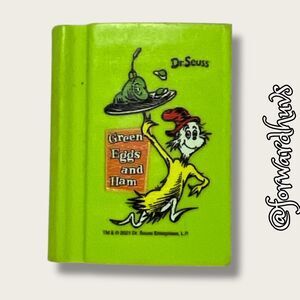 Green Eggs and Ham Eraser – Dr. Seuss – Sam-I-Am – 1.5” x 1.25” – Unused